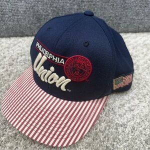 Philadelphia Union hat cap snapback red white blue adjustable